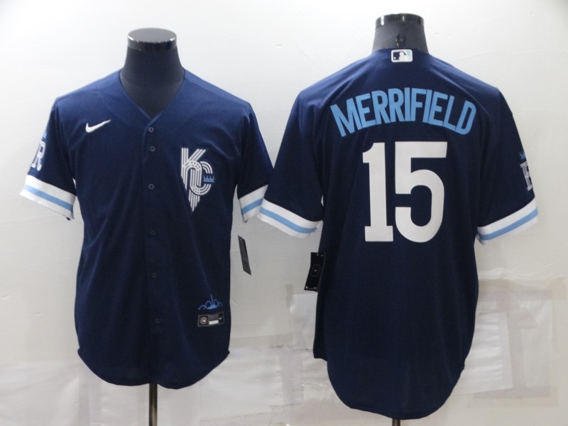 2022 Men MLB Boston Red Sox #15 Merrifield blue Game Jerseys->brooklyn nets->NBA Jersey